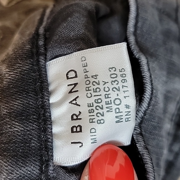 J Brand Jeans Mid Rise Cropped Mercy Size 24 - Picture 6 of 7